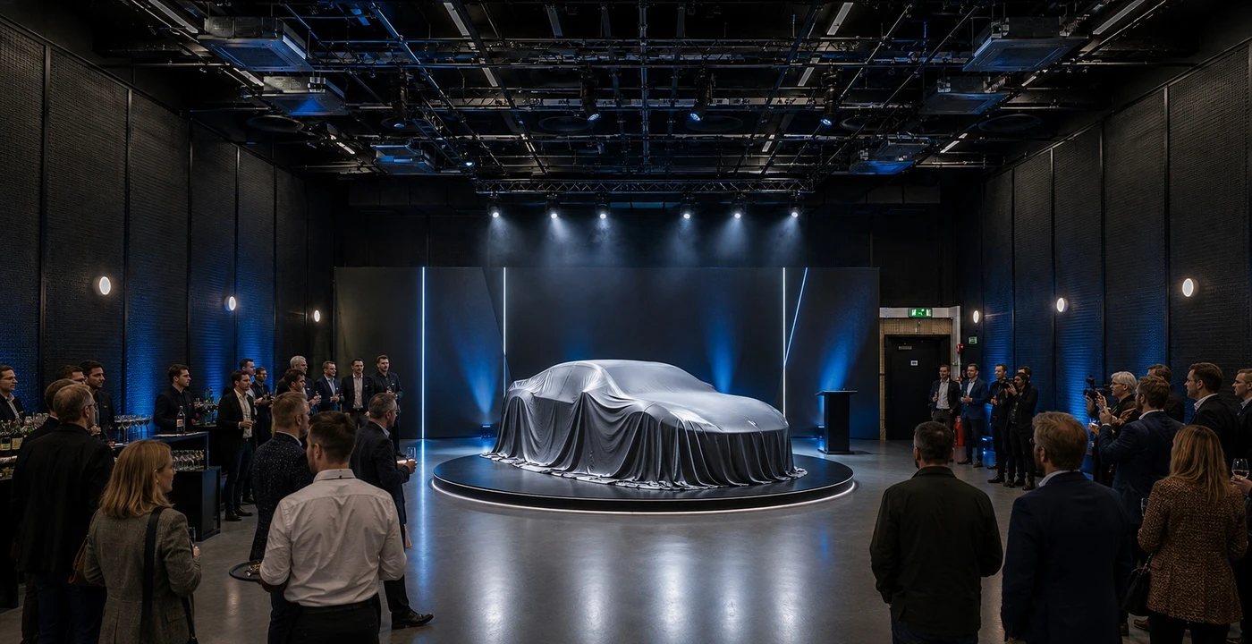 Product launch on the sound stage